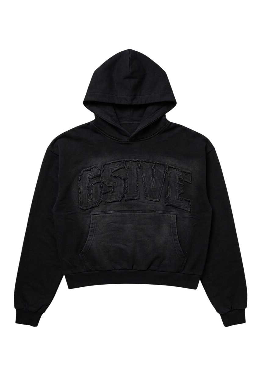 G5IVE “BLACK WASHED” HOODIE