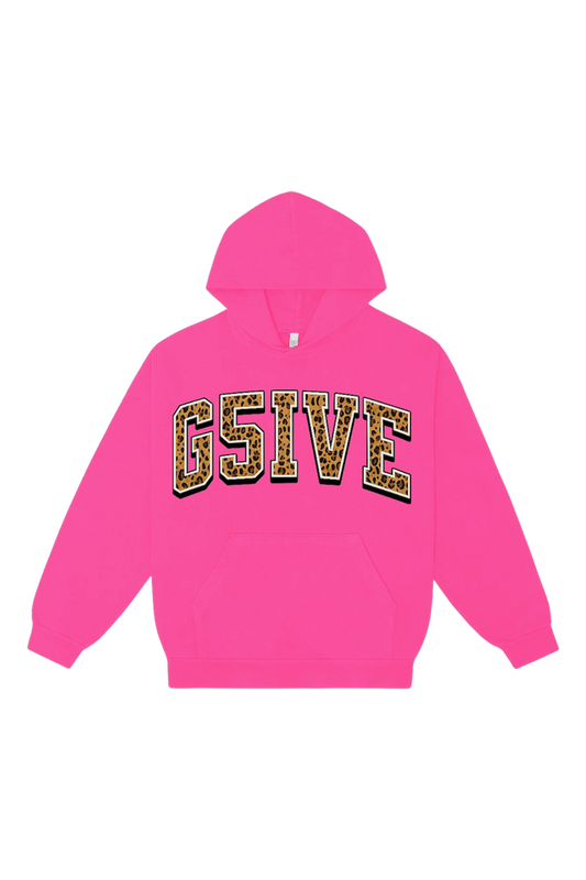 G5IVE Pink Cheetah Hoodie