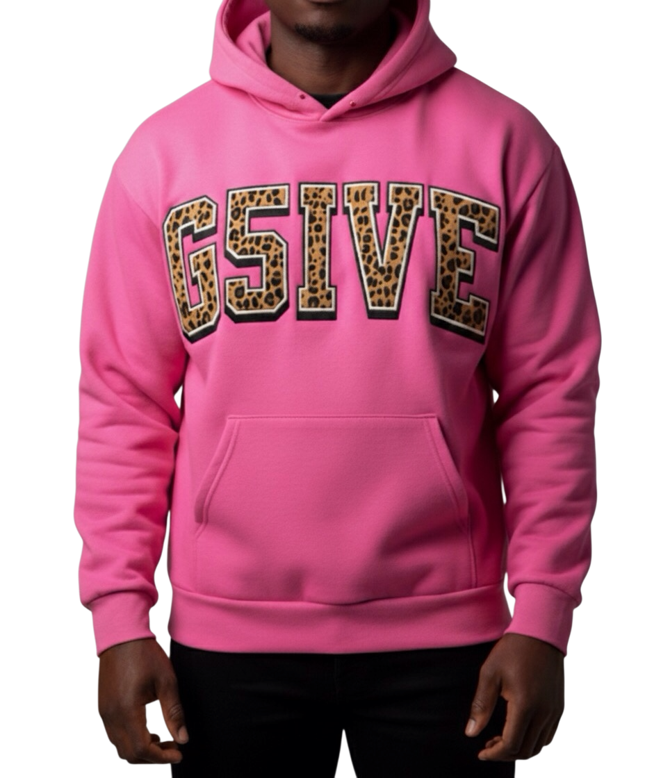 G5IVE Pink Cheetah Hoodie